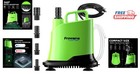 Compact 700 Gph Submersible Pump With Adjustable Flow For Hydroponics   Ponds