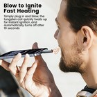 Mini Usb-c Electric Flameless Lighter Windproof Rechargeable Portable Cigarette