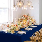 6 Pcs Navy Blue Tablecloth 60x102 Inch Fit 6ft Tables Party Banquet Cover