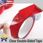 2 Rolls 30ft  10 Yards  Of 1 2  Double-sided Clear  transparent  Tape Adhesive 
