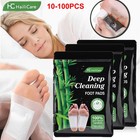 100pcs Foot Detox Patches Pads Toxins Deep Cleansing Herbal Organic Slimming Pad