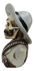 Day Of The Dead General Pancho Villa Skull Skeleton Bust Mini Figurine