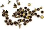 100 Sets Double Cap Rivets Leather Rivet Tubular Metal Rapid Rivet Studs For Lea