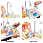 Gift For Kids Kitchen Water Sink Toy Play Set With Real Faucet Running Water Toy