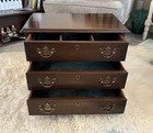 Chippendale Miniature Chest Dresser Jewelry Flatware  Box Vtg
