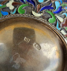 Antique 19thc Imperial Russian 88 Silver Cloisonne Kovsh By Nicolay Zverev