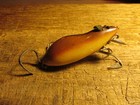 Vintage  1930 s Heddon  meadow Mouse  Fishing Lure  Brown  Orig  Hdwe    Tail