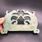 Old Chinese Han Dynasty Turquoise Carved Dragon Fengshui Yubi  468