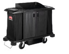 Rubbermaid Fg619100bla Executive Traditional Compact Housekeeping Cart