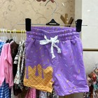 Baseball Ice Cream Drip Shorts With Pocket And Adjust Drawstring Waist For Boys