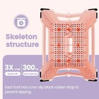 9inch Folding Step Stool 300lb Capacity Non Slip Foot Stool With Handle Plastic