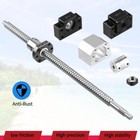Ball Screw Sfu1605 Antibacklash 250-2000mm bk bf12 nut Housing 6 35 10mm Coupler