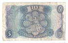 Bank Of England   5 Qeii Blue Note J S Fforde C 1963-69