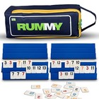  Classic Rummy Cube Game Full Size  With 3 Tier Foldable Racks And 4 Player