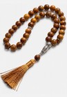 33 Bead Brown Tasbih Islamic Prayer Beads Misbaha Rosary Muslim Dhikr Gift