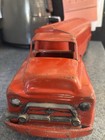 Buddy L Texaco Tanker Toy Truck Red 1950 s Vintage Moline Pressed Steel