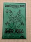 Slayer Overkill  1986 Original Show Poster 11x17