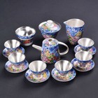 Vintage Sterling Silver Teapot 999 Sterling Tea Set Pots Gaiwan Tea Cup Saucer