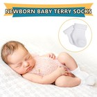 10 Pairs Preemie Baby Terry Cotton Turn Cuff Socks For Newborn Boys Girls