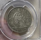 U s  - 1877-s Silver Seated Liberty Half Dollar  pcgs Xf 40 