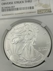 2000 Eagle Mint Error Brilliant Unc obverse Struck Thru