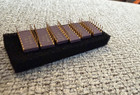 Lot Of 6 Intel C2117-3 Ceramic Dram Ics Gold Lid Vintage Memory Chips 1024-bit