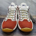 Reebok Iverson Question Mid Vintage Red Toe White Ig2653 Mens Size 11 5