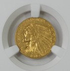 1913 Gold Indian Head  2 50 Quarter Eagle Certified Ngc Au 58