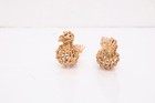 2 Rare Hupa Yurok Karuk Openwork Basket Native American Figural Birds Effigies-