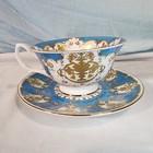 Royal Collection Queen Elizabeth Ii Golden Jubilee 2002  Tea Cup   Saucer  Nice 