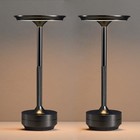 2pack Cordless Table Lamps  Rechargeable Portable 5000mah Battery 2pcs Black
