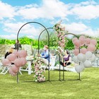 Metal Arch Backdrop Stand Set Of 3  7 6 5 6 Ft Wedding Arch Frame