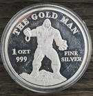 The Gold Man Cowgirl You Win 1 Troy Oz 999 Fine Silver Coin Round In Capsule