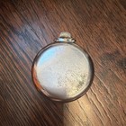 Dixie Open Face Pocket Watch Silver Tone  White Dial Arabic  Seconds Hand