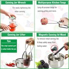  canning Supplies Starter Kit Stainless Steel Canning Set Tools Rack Ladle Measu
