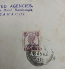 1947 Pakistan Nasik O p On India 1 2anna Kgv1 Stamp On Document  Usa No Mail 