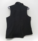 Noble Equestrian Vest Womens L Canvas Work Wear Black Fleece Lined Horse Ranch