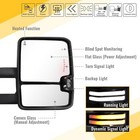 Switchback Towing Mirrors Painted White For 07-21 Tundra  08-17 Sequoia With    