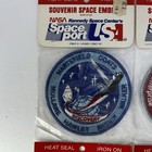Vtg Nasa Kennedy Space Ctr Souvenir Space Emblem     iron On     Patch Lot Of 4 New