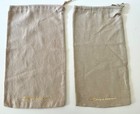 Set Of 2 Santoni Drawstring Dust Bag Shoe Storage Flannel  14  X 7 3 4 