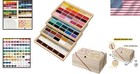 Gansai Tambi Professional Watercolor Set With 100 Vibrant Colors In Wooden Case