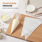 Piping Bags  Disposable Pastry Icing Bags 16 Inch  200pc Extra Large