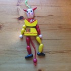 M  Gschnitzer Austrian Wooden Jester Clown Puppet Pull String Vintage Ornament