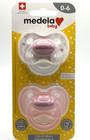 Medela Baby Pacifiers - Pink 2 Pk - Silicone - Swiss Made 0-6 Mo Orthodontic
