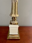 Vintage Brass Candelabra Table Lamp 5 Light Traditional Gold Tone 39   