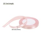 3 8  25 Yards Wide Satin Ribbon With Gold Edges Grosgrain Ribbon Pink