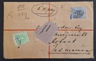 1904 Nsw Australia Registered Cover Ties 2d Qv Stamp Menindee 330 Cds To Hobart