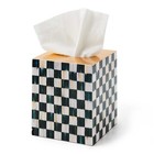Brand New Mackenzie Courtly Check Lacquer Boutique Tissue Box Cover