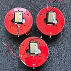  1x  Notifier N-co Bell C-6 Vintage Fire Alarm Bell Red 24 Vdc Used See Desc
