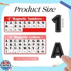 Engrowtic 152 Pcs Magnetic Letters And Numbers Set 2   Fridge Magnetic Alphab
